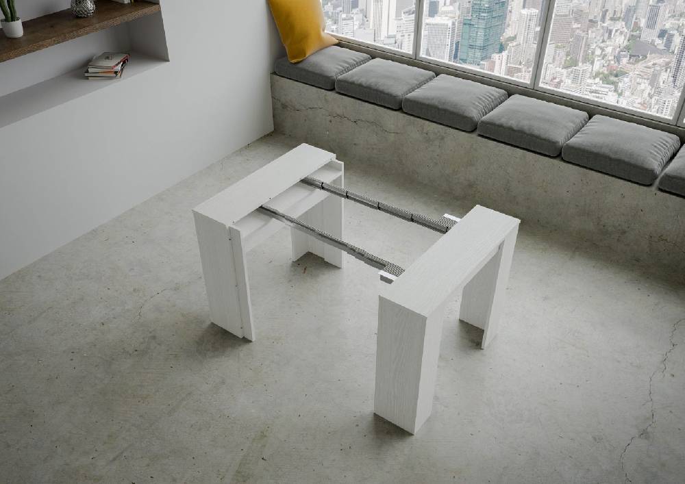 Itamoby Consolle Venus Bianco Frassino 4 allunghe cm.62 Lightning offer