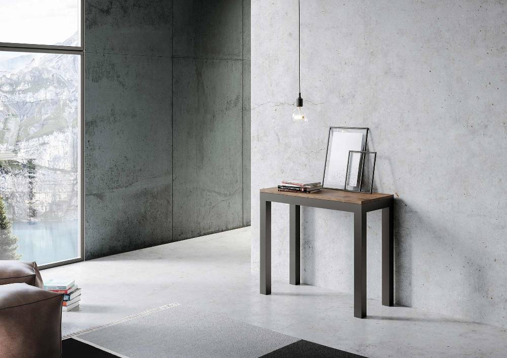 Itamoby Consolle Everyday Evolution Noce telaio Antracite Offerte giornaliere