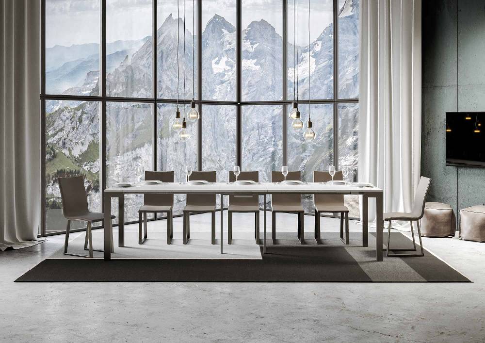Itamoby Consolle Everyday Evolution Bianco Frassino telaio Antracite Sconti VIP