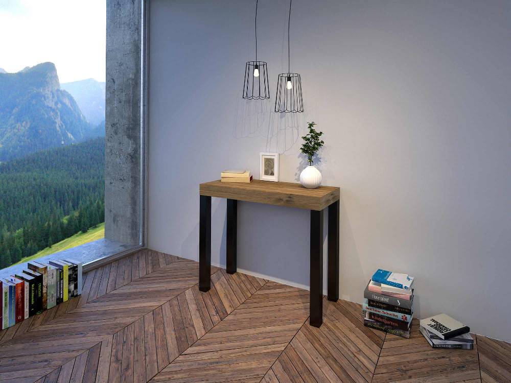 Itamoby Consolle Everyday Small Quercia Natura telaio Antracite Promozione temporanea