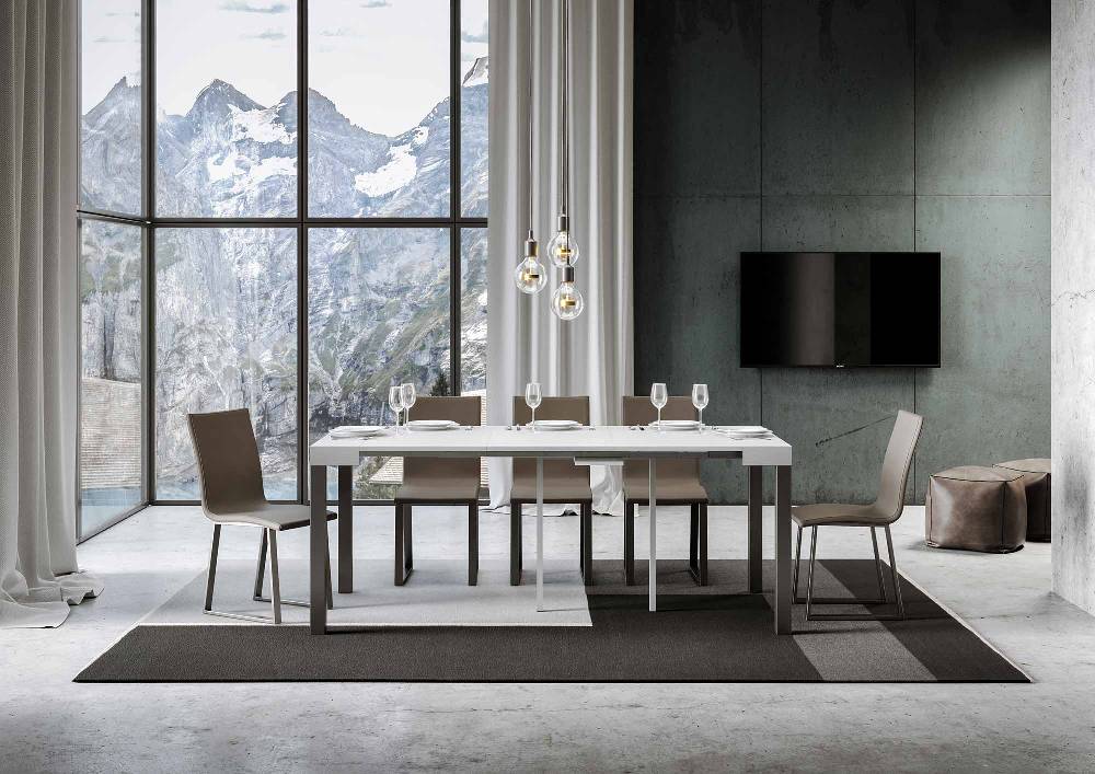 Itamoby Consolle EveryDay Small Bianco Frassino telaio Antracite Fino al 50% di sconto