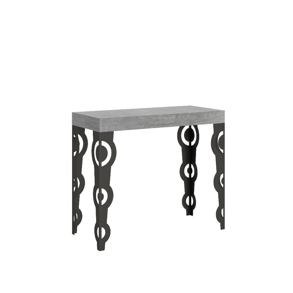 Itamoby Consolle Karamay Premium Cemento telaio Antracite