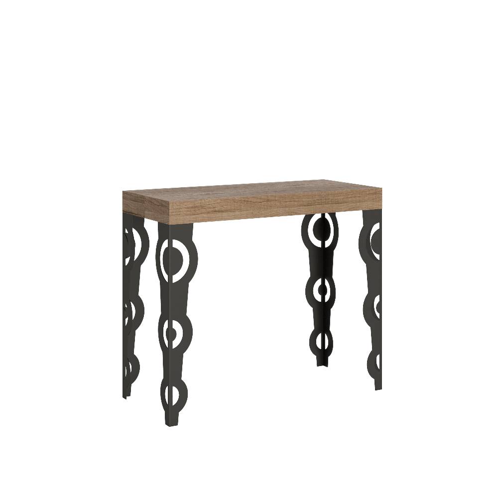 Itamoby Consolle Karamay Premium Quercia Natura telaio Antracite