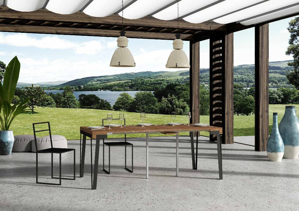 Itamoby Consolle Rio Abete Tinto telaio Antracite 50% di sconto per tempo limitato