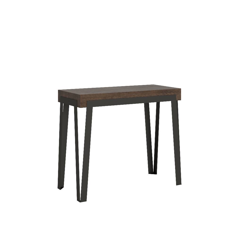 Itamoby Consolle Rio Small Noce telaio Antracite Pezzi Unici