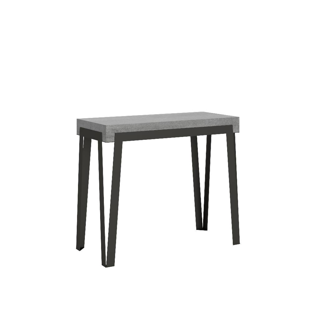 Itamoby Consolle Rio Small Cemento telaio Antracite Soddisfazione Garantita