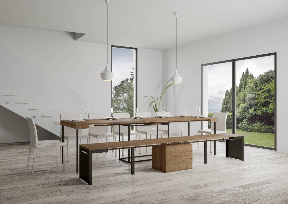 Itamoby Panca Walk Quercia telaio Antracite Promozione Limitata