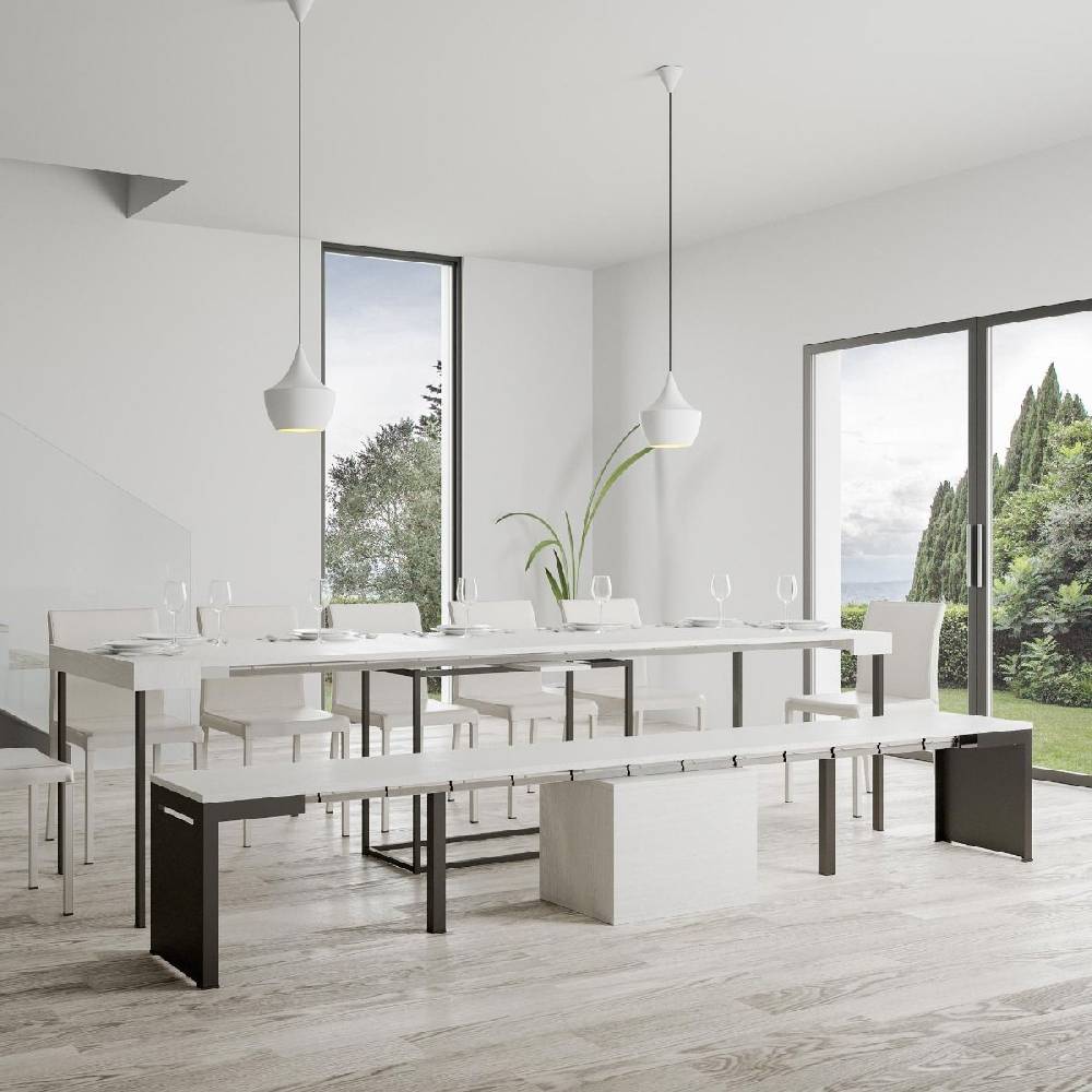 Itamoby Panca Walk Bianco Frassino telaio Antracite Fino Al -60%