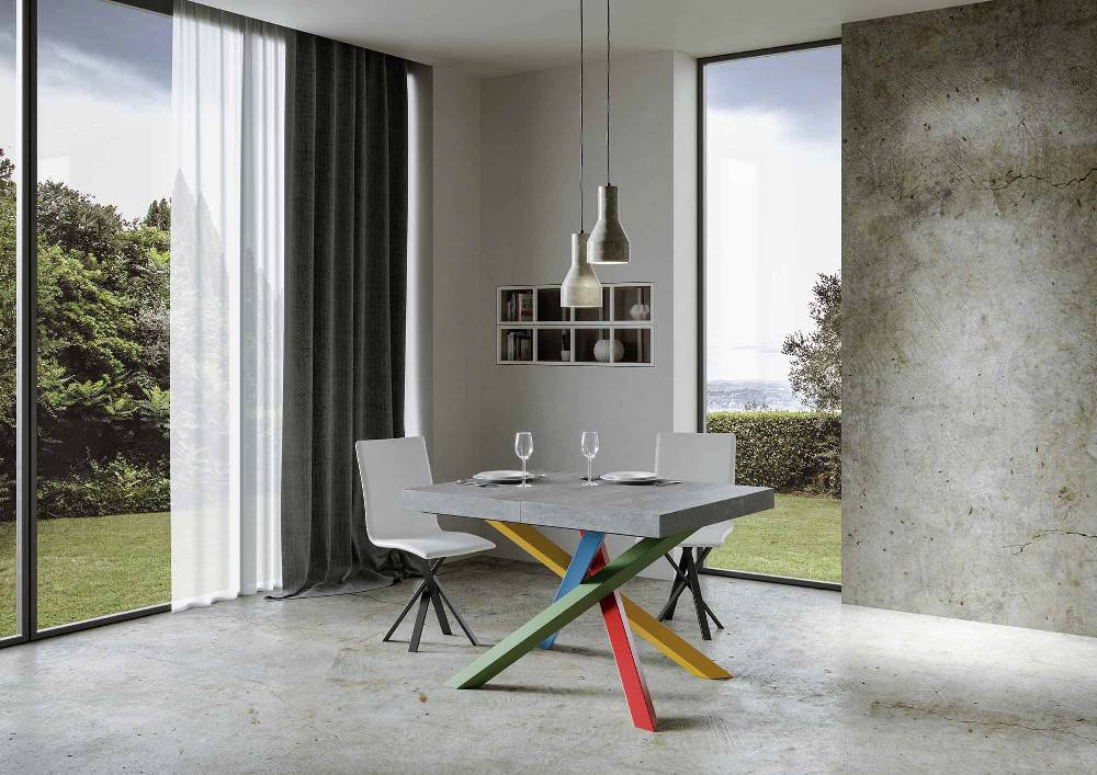 Itamoby Tavolo allungabile 90×140/244 cm Volantis Premium Cemento telaio 4/B I Più Venduti