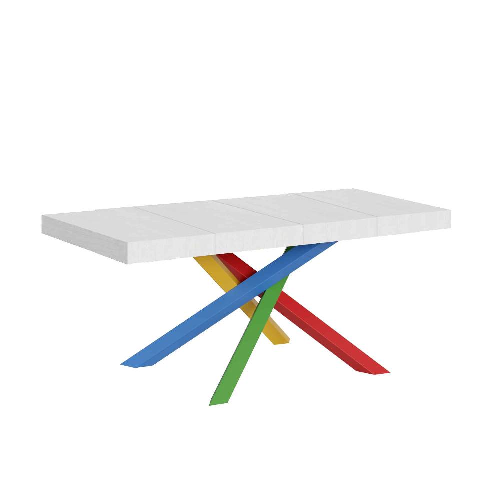 Itamoby Tavolo allungabile 90×130/234 cm Volantis Premium Bianco Frassino telaio 4/B