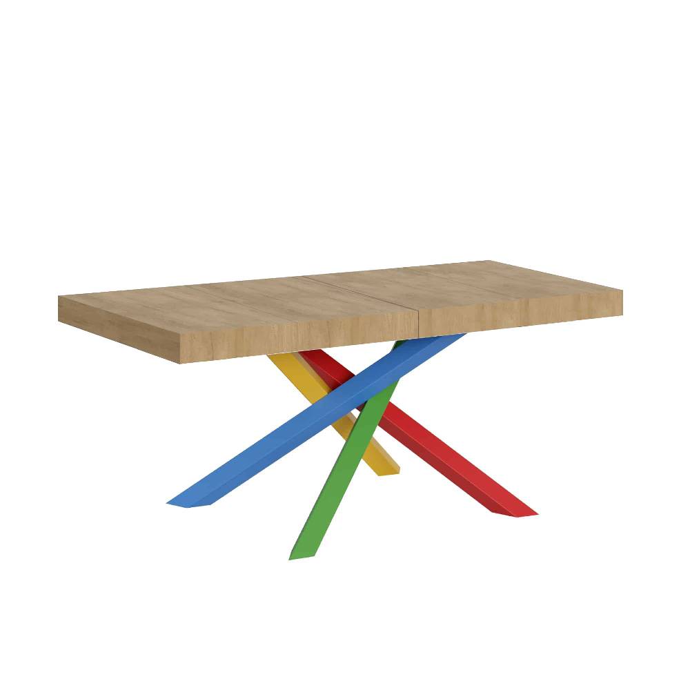 Itamoby Tavolo allungabile 90×120/224 cm Volantis Premium Quercia Natura telaio 4/B