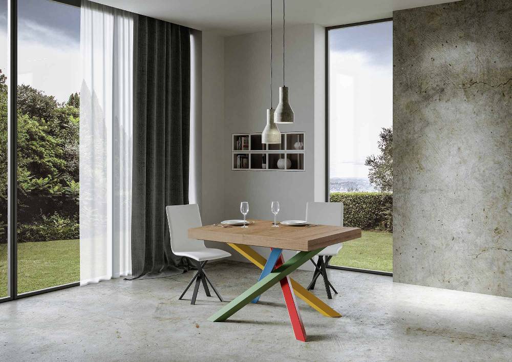 Itamoby Tavolo allungabile 90×120/224 cm Volantis Premium Quercia Natura telaio 4/B Prezzo di fabbrica
