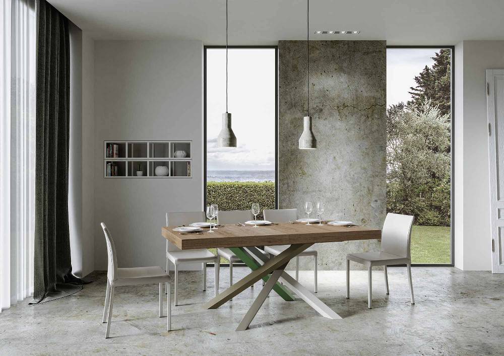 Itamoby Tavolo allungabile 90×160/264 cm Volantis Premium Quercia Natura telaio 4/A Vendite stagionali