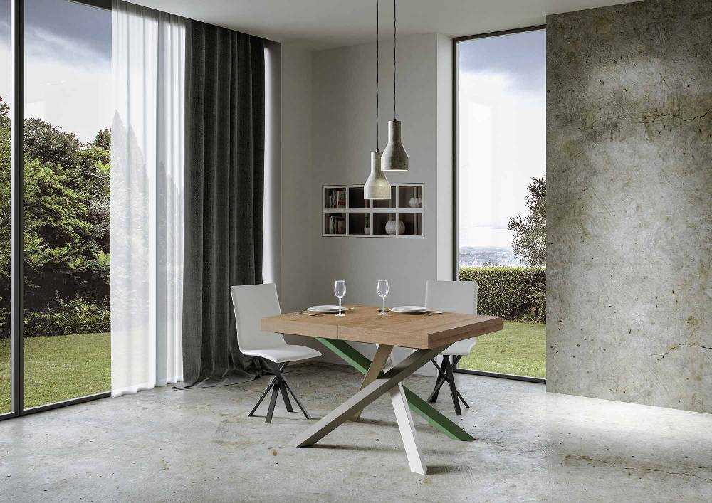 Itamoby Tavolo allungabile 90×140/244 cm Volantis Premium Quercia Natura telaio 4/A Offerta Pasqua