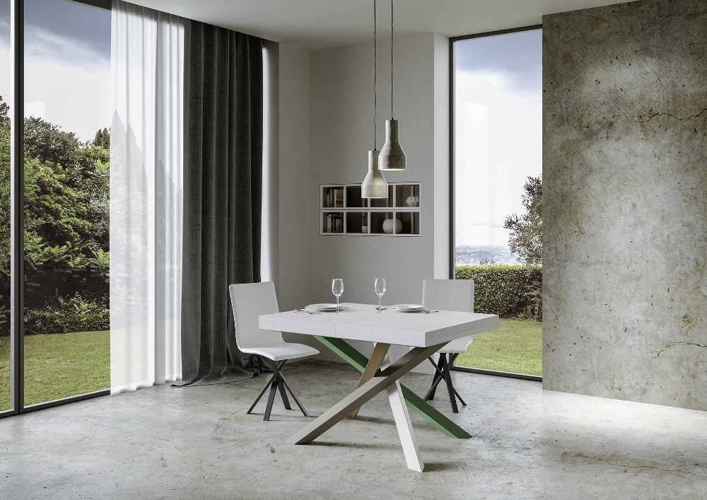 Itamoby Tavolo allungabile 90×130/234 cm Volantis Premium Bianco Frassino telaio 4/A Smaltimento dello stoccaggio
