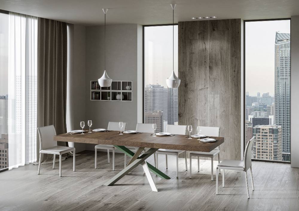 Itamoby Tavolo allungabile 90×120/224 cm Volantis Premium Noce telaio 4/A Vendita calda