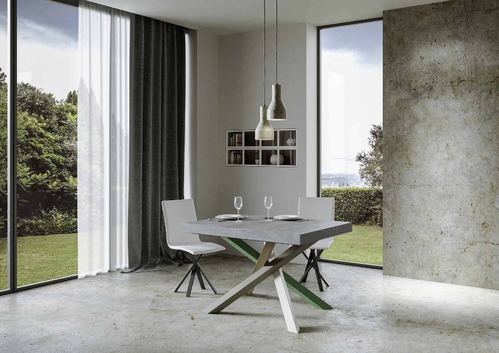 Itamoby Tavolo allungabile 90×120/224 cm Volantis Premium Cemento telaio 4/A Offerta migliore