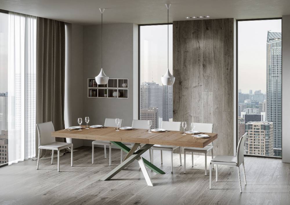 Itamoby Tavolo allungabile 90×120/224 cm Volantis Premium Quercia Natura telaio 4/A Latest fashion