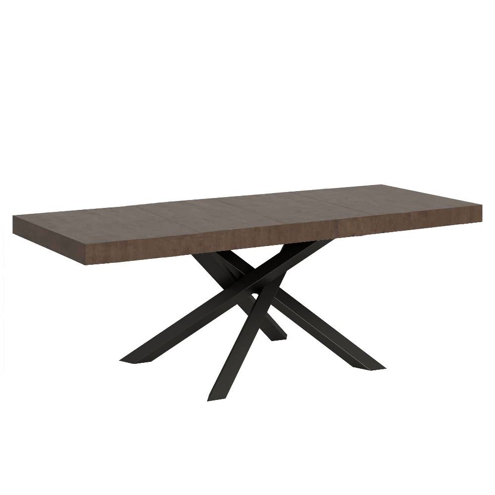 Itamoby Tavolo allungabile 90×180/284 cm Volantis Premium Noce telaio Antracite