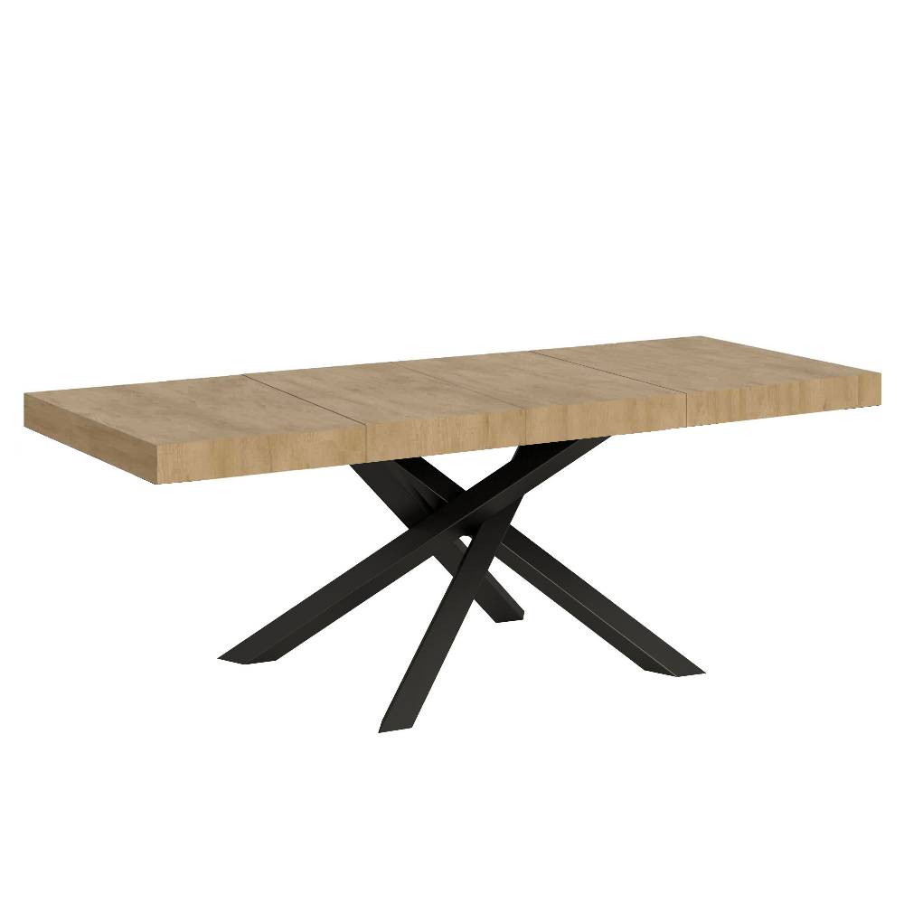 Itamoby Tavolo allungabile 90×180/284 cm Volantis Premium Quercia Natura telaio Antracite