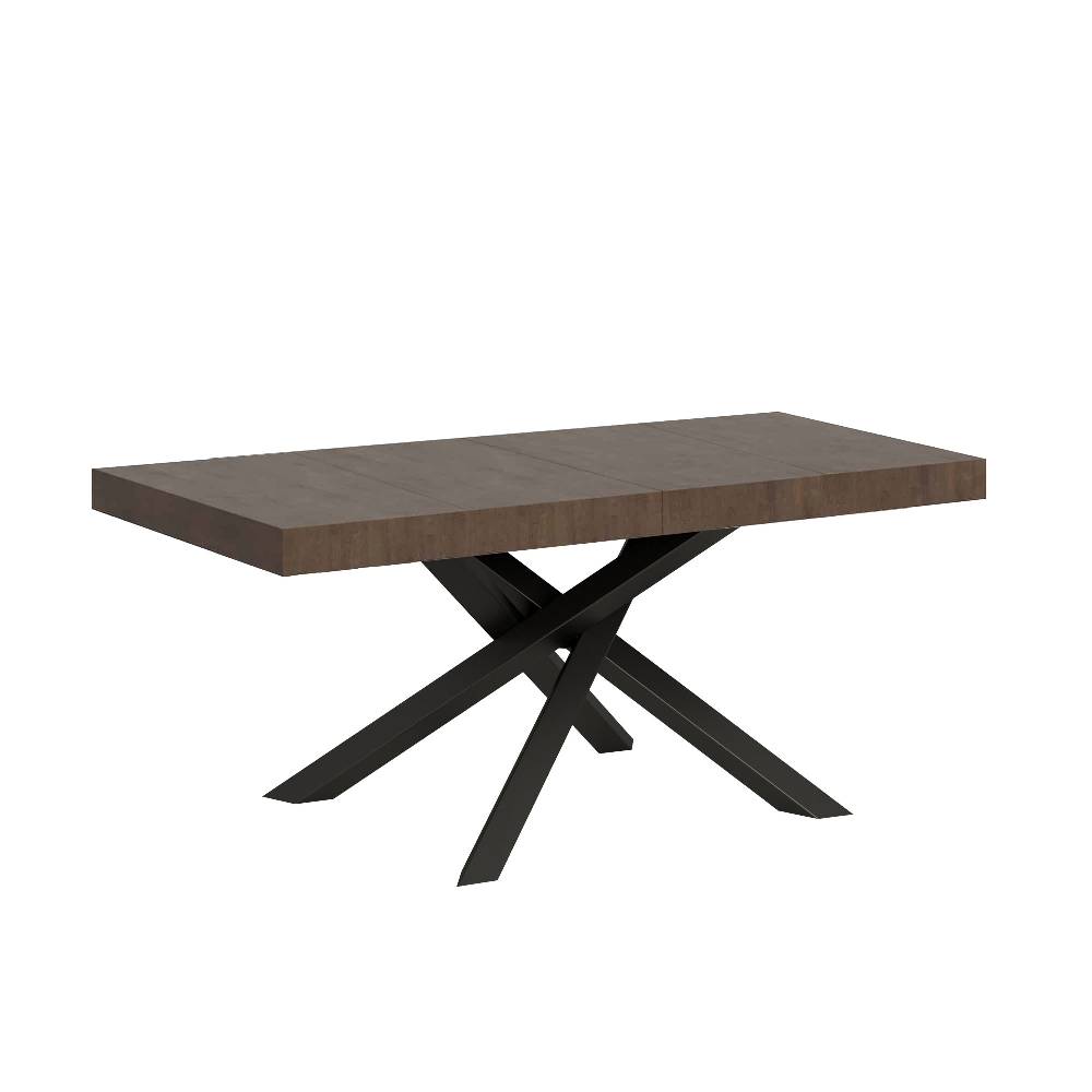 Itamoby Tavolo allungabile 90×120/224 cm Volantis Premium Noce telaio Antracite
