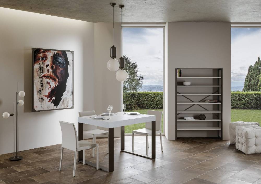 Itamoby Tavolo allungabile 90×120/224 cm Tecno Premium Bianco Frassino Only for today