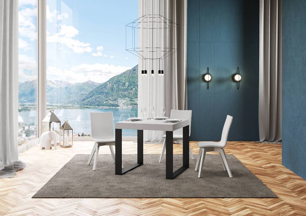 Itamoby Tavolo allungabile 90×90/246 cm Tecno Premium Bianco Frassino Discount Store per i nuovi prodotti
