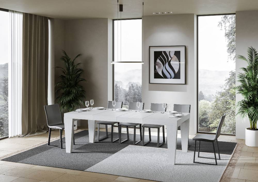 Itamoby Tavolo allungabile 90×130/234 cm Spimbo Premium Bianco Frassino Italia