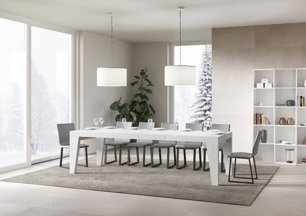 Itamoby Tavolo allungabile 90×180/284 cm Naxy Premium Bianco Frassino Consegna Veloce