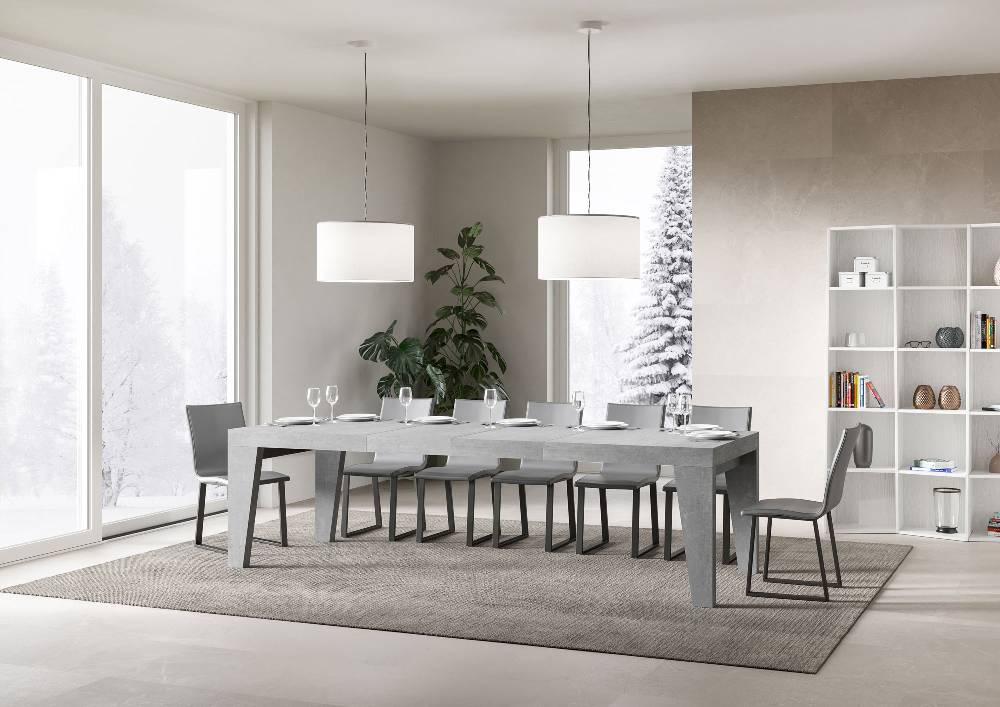 Itamoby Tavolo allungabile 90×160/264 cm Naxy Premium Cemento Fino Al -60%