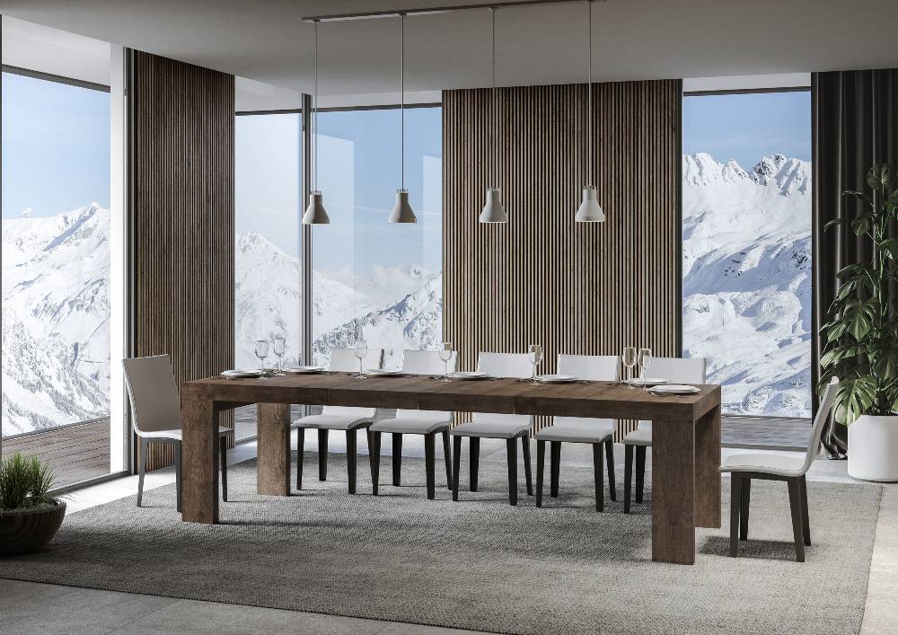 Itamoby Tavolo allungabile 90×180/284 cm Roxell Premium Noce Saldi Di Fabbrica