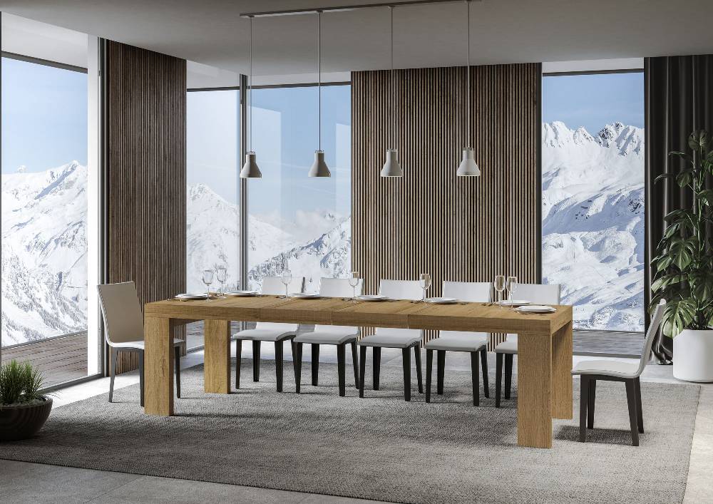 Itamoby Tavolo allungabile 90×180/284 cm Roxell Premium Quercia Natura Vendite Flash