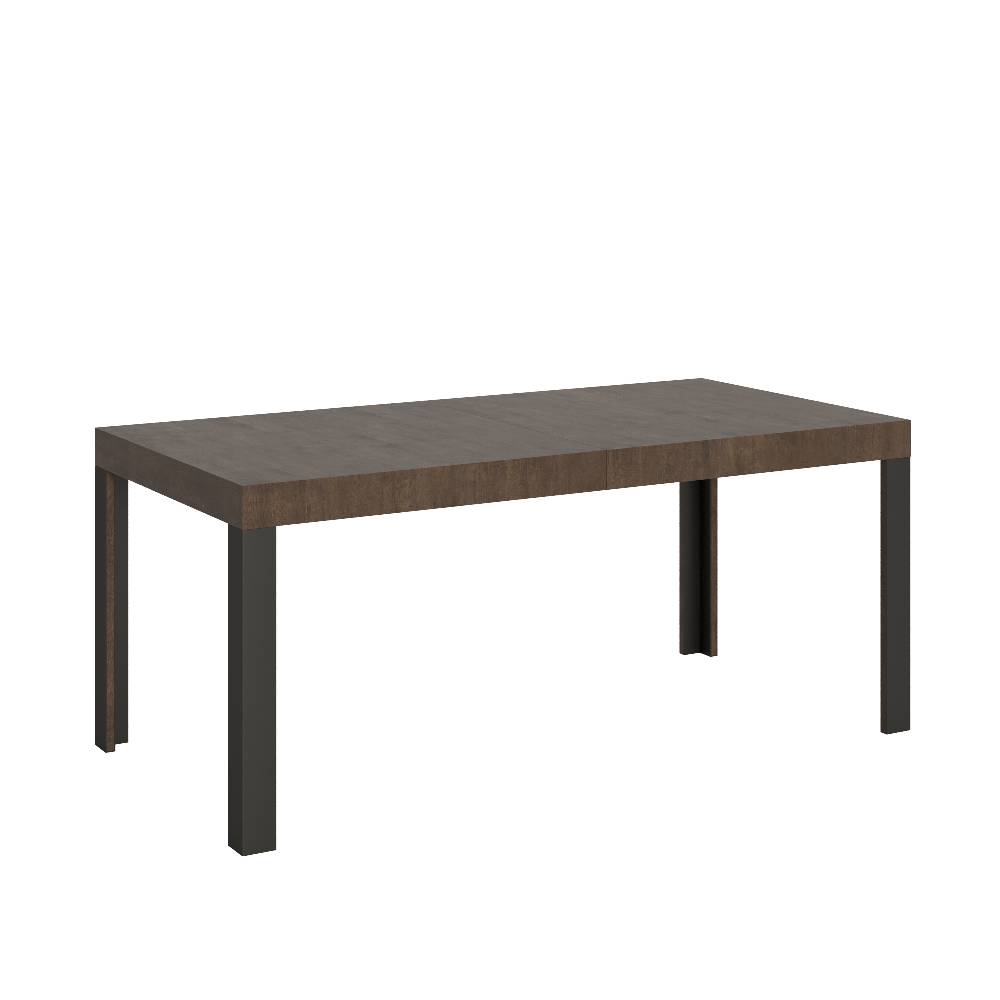 Itamoby Tavolo Linea Allungabile piano Noce 90×180 Allungato 284 telaio Antracite