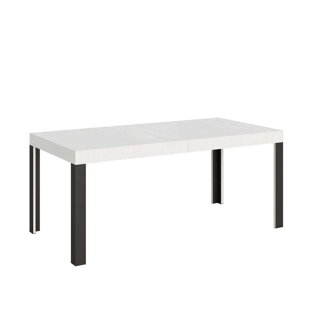 Itamoby Tavolo Linea Allungabile piano Bianco Frassino 90×180 Allungato 284 telaio Antracite