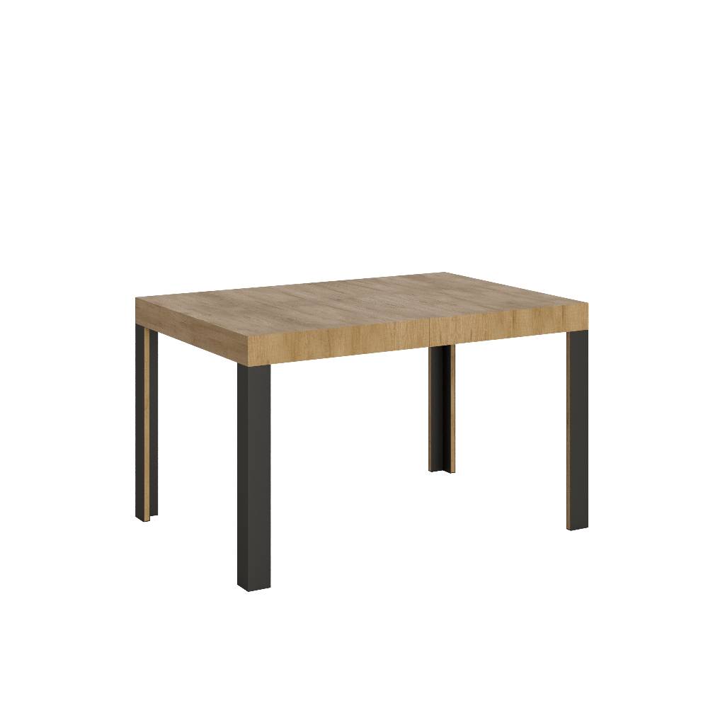 Itamoby Tavolo Linea Allungabile piano Quercia Natura 90×130 Allungato 234 telaio Antracite