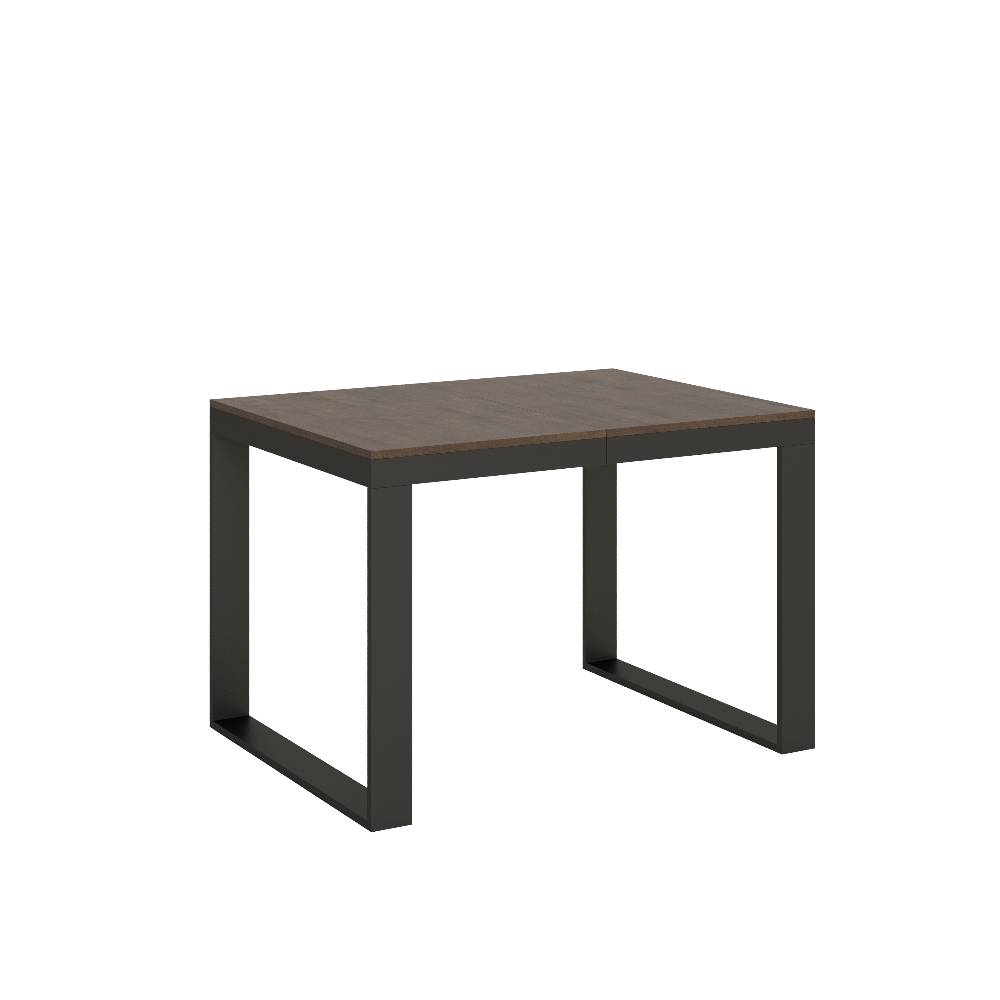 Itamoby Tavolo Tecno Evolution piano Noce 90×120 Allungato 90×224 telaio Antracite
