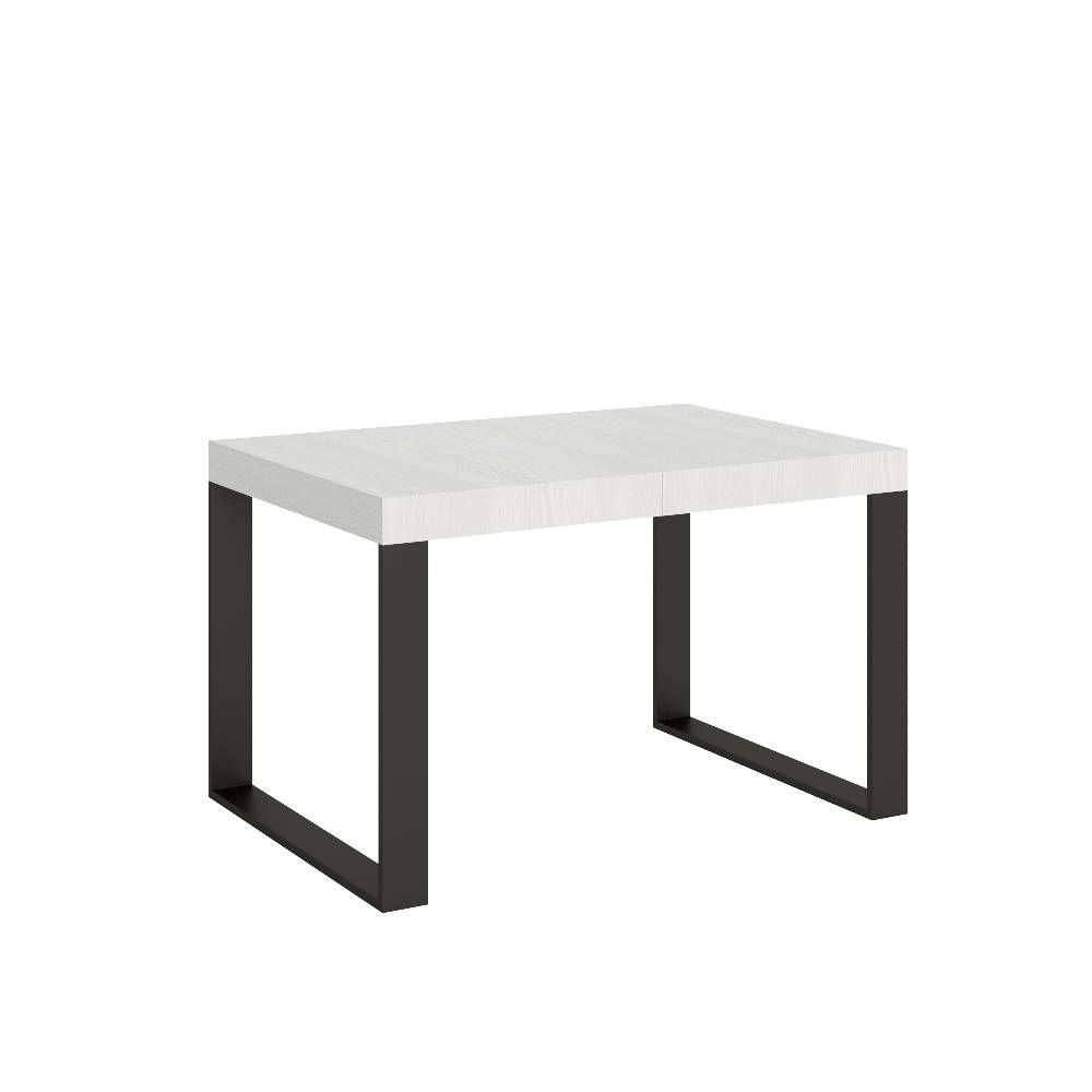 Itamoby Tavolo Tecno Premium Allungabile piano Bianco Frassino 90×130 Allungato 234 telaio Antracite