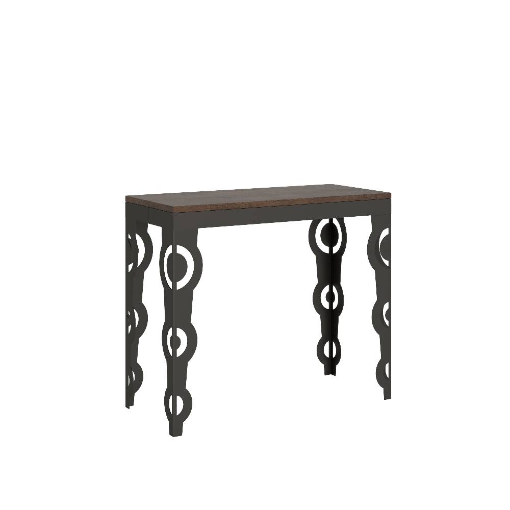Itamoby Consolle Karamay Small Evolution Noce telaio Antracite