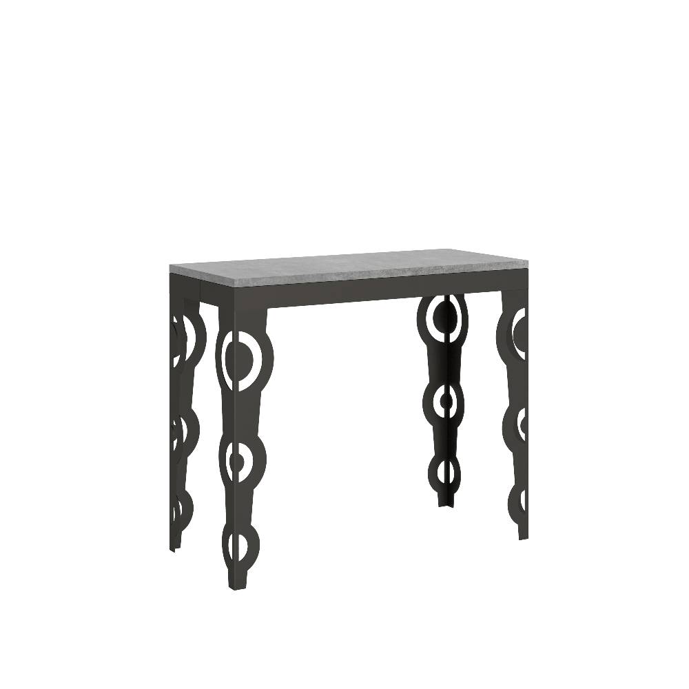 Itamoby Consolle Karamay Small Evolution Cemento telaio Antracite