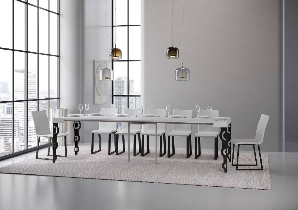 Itamoby Consolle Karamay Bianco Frassino telaio Antracite Fino Al -60%