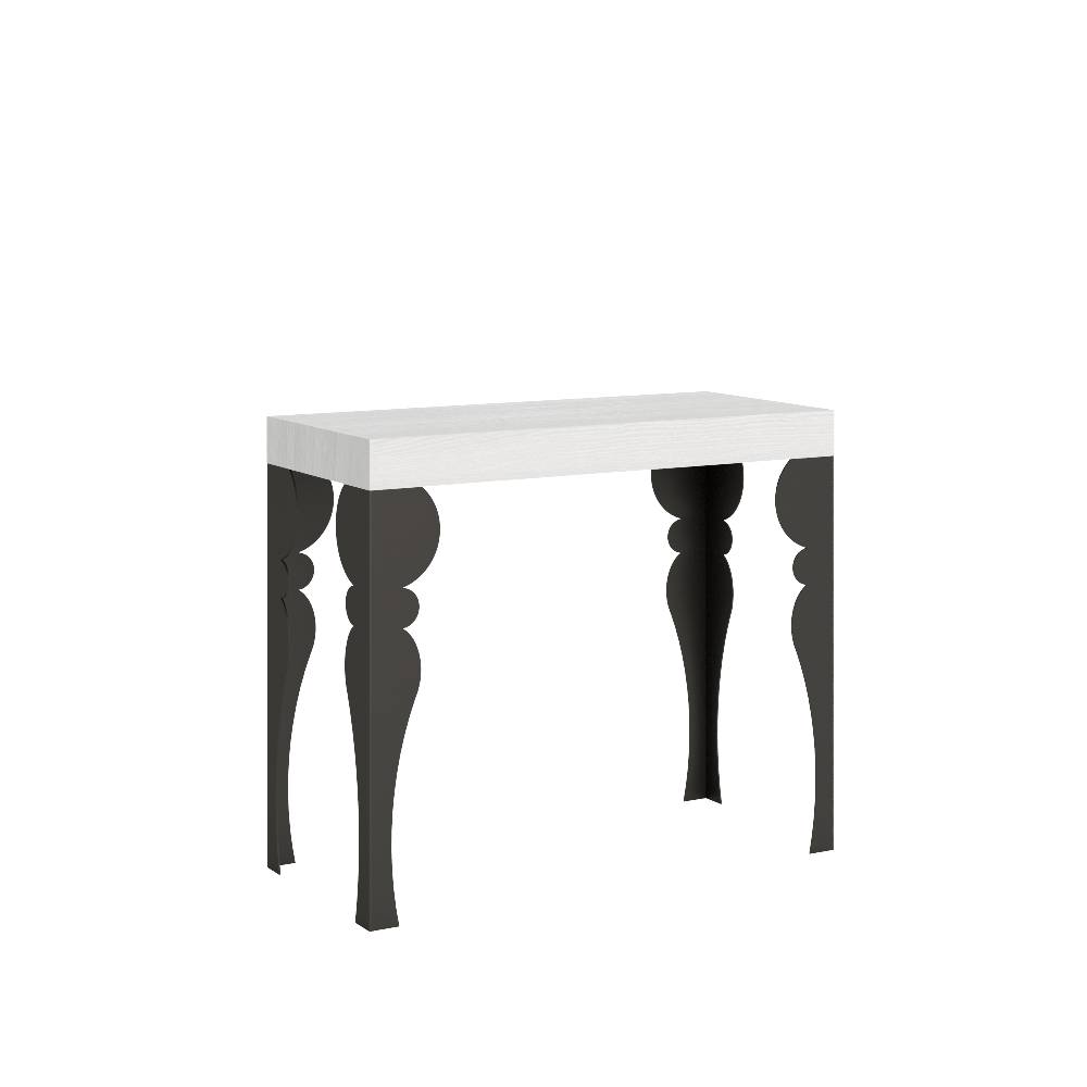 Itamoby Consolle Paxon Bianco Frassino telaio Antracite