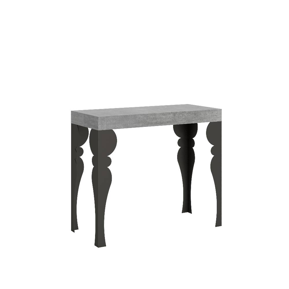 Itamoby Consolle Paxon Small Cemento telaio Antracite