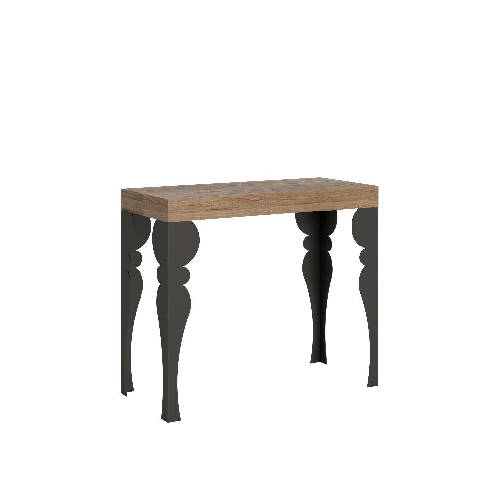 Itamoby Consolle Paxon Small Quercia Natura telaio Antracite Sconto di tempo limitato
