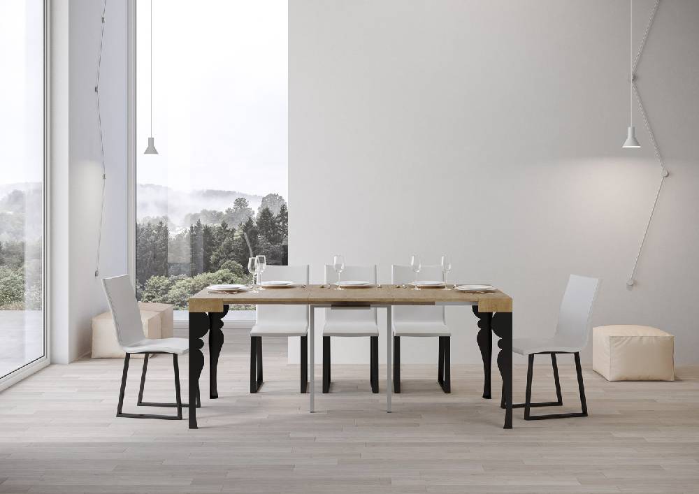 Itamoby Consolle Paxon Small Quercia Natura telaio Antracite Sconto di tempo limitato