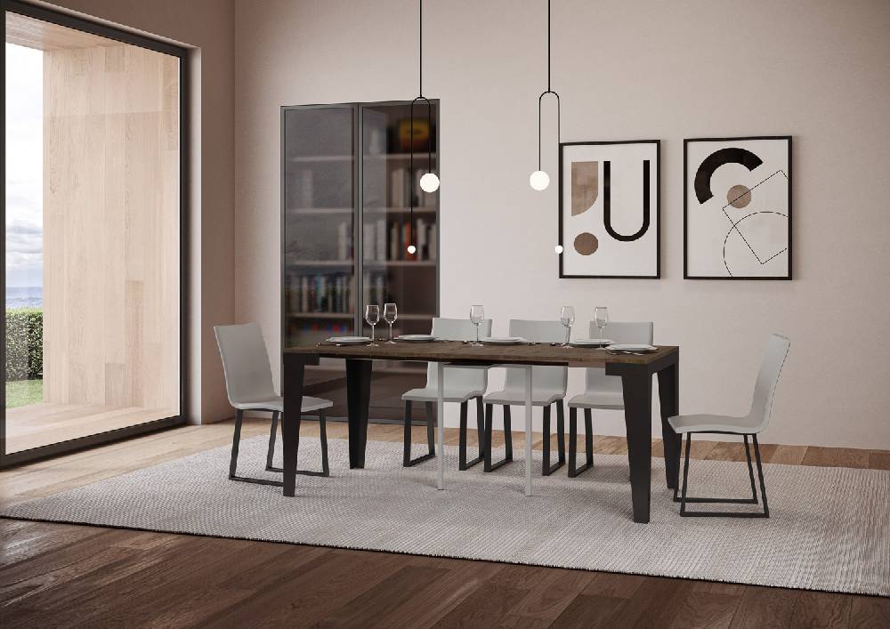 Itamoby Consolle Flame Evolution Noce telaio Antracite Prezzo di fabbrica