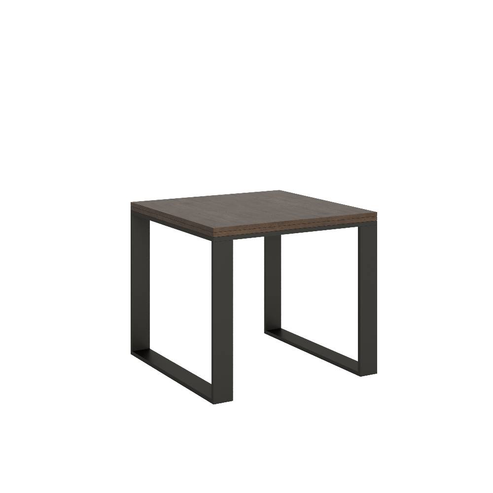 Itamoby Tavolo Tecno Libra Noce 90×90 Allungato 90×180 telaio Antracite Liquidazione