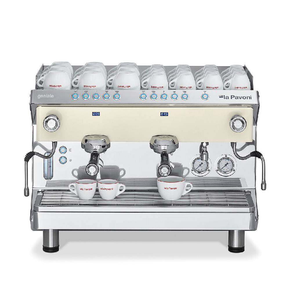 La Pavoni GENIALE VOLUMETRICA 2 GRUPPI BIANCA Vendita
