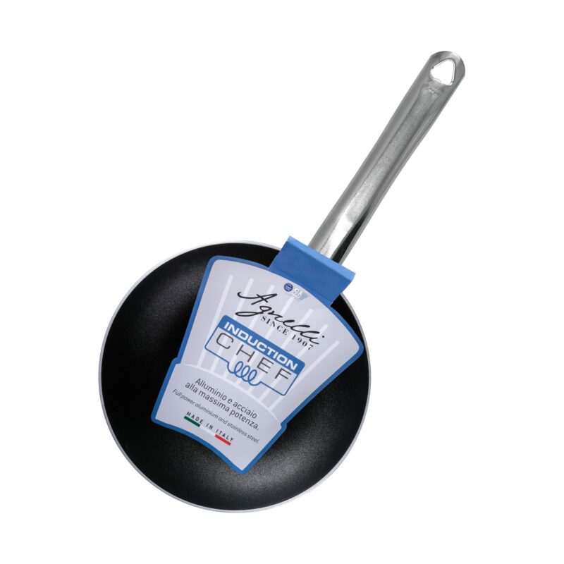 Pentole Agnelli Padella antiaderente Induction Chef svasata bassa in 2ply – 1 manico Promozione Limitata