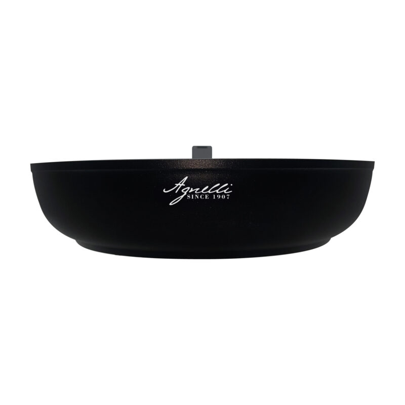 Pentole Agnelli Padella antiaderente svasata alta AlBlack Elite – 1 manico soft touch Outlet