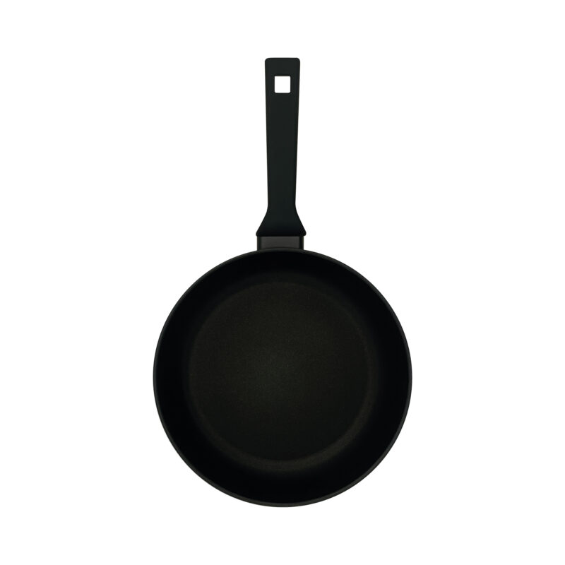 Pentole Agnelli Padella antiaderente svasata alta AlBlack Elite – 1 manico soft touch Outlet